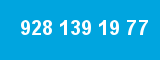 928 139 19 77 928 139 19 77